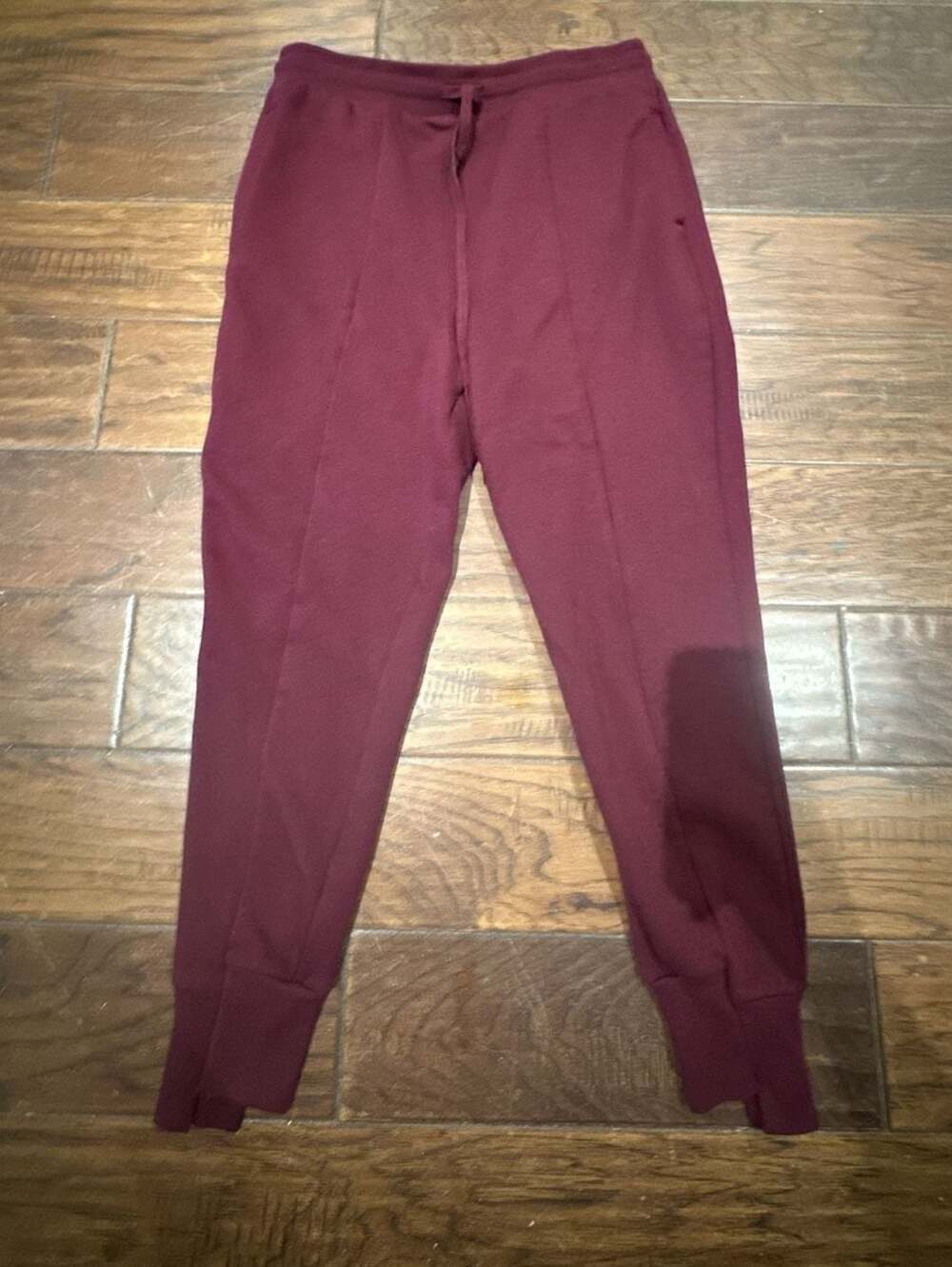 Fashion Nova‎ Burgundy High-Waisted Fleece-Lined Jogger Sweatpants